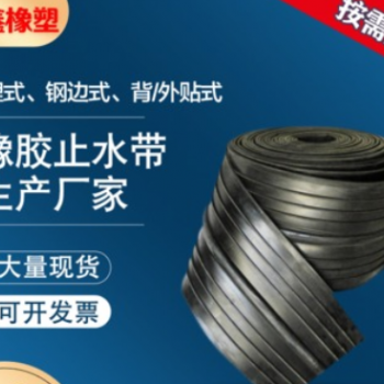 筑鑫定制 中埋式橡膠止水帶 水利工程可卸式鋼邊橡膠止水帶 批發