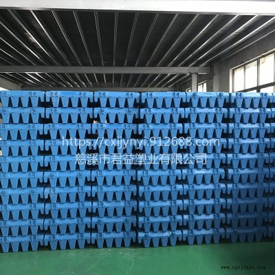 君益支持滾塑加工定制污水箱體 T型反硝化濾磚 全新原料生產滾塑箱