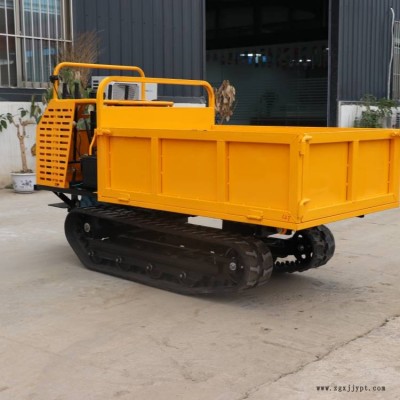 橡膠履帶帶斷氣剎四不像運輸車 山區爬坡拉混凝土載重6噸履帶車