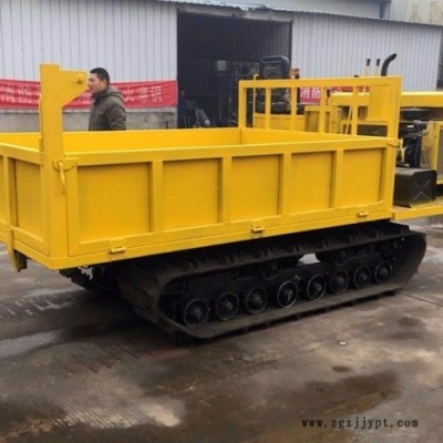 工程履帶平板轉運機 拉混凝土履帶運輸自卸車 橡膠履帶翻斗車