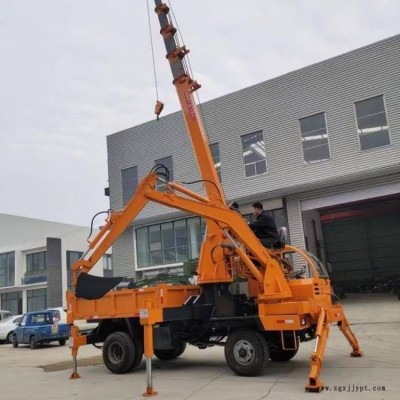 四不像隨車吊挖一體  君衡多功能挖吊一體運輸車 橡膠履帶隨車挖 園林綠化高空作業車