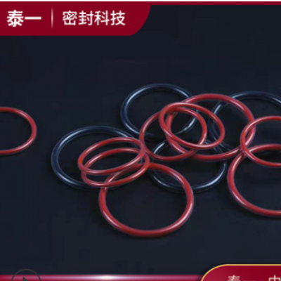 四氟包覆O型圈耐化學溶劑包覆圈FEP+紅色硅膠氟橡膠黑色硅膠