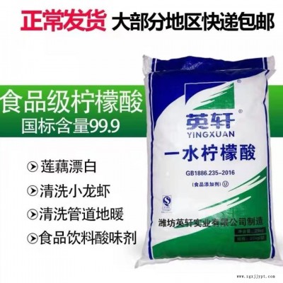 現貨供應食品級檸檬酸 飲料酸度調節劑 污水處理除垢清洗劑 一水檸檬酸