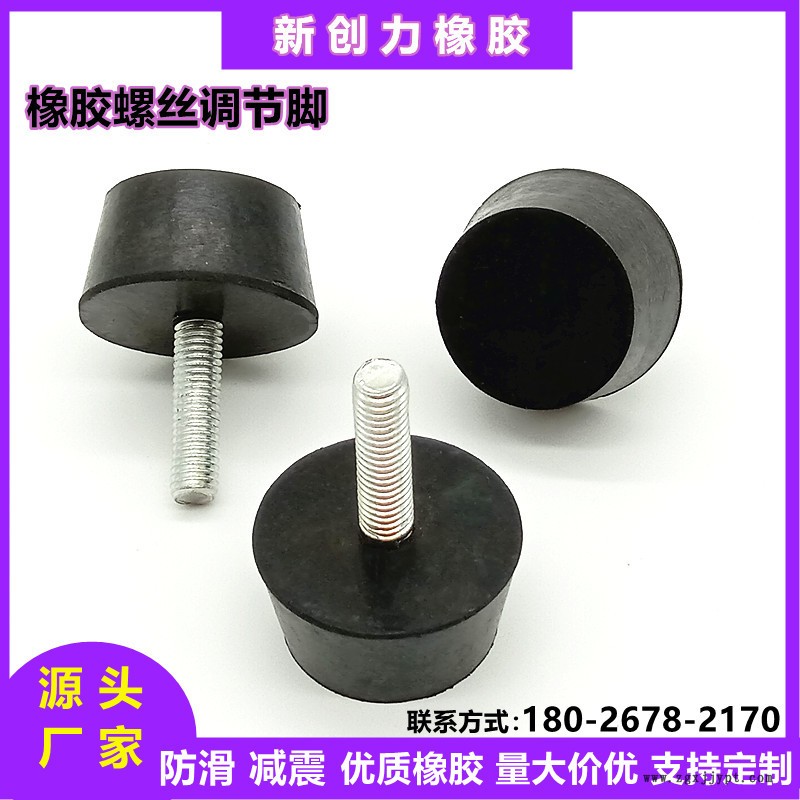 M8牙乘30橡膠調節腳