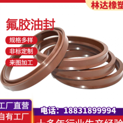 廠家供應 減速機氟膠骨架油封工業氟膠軸承脫水機電機油封密封圈